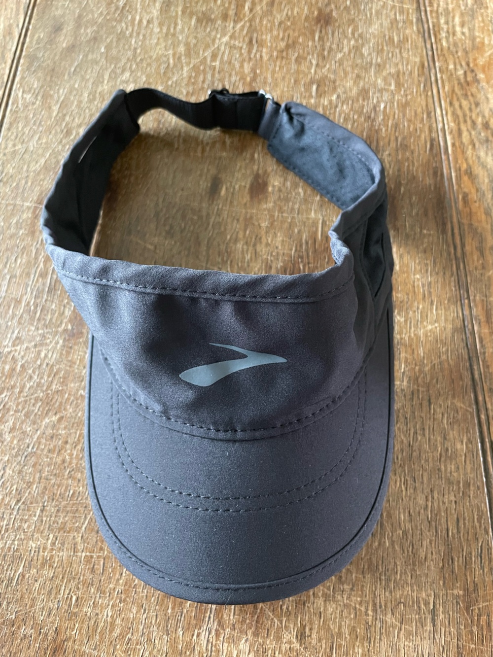 Brooks Black Visor with Reflective Logo